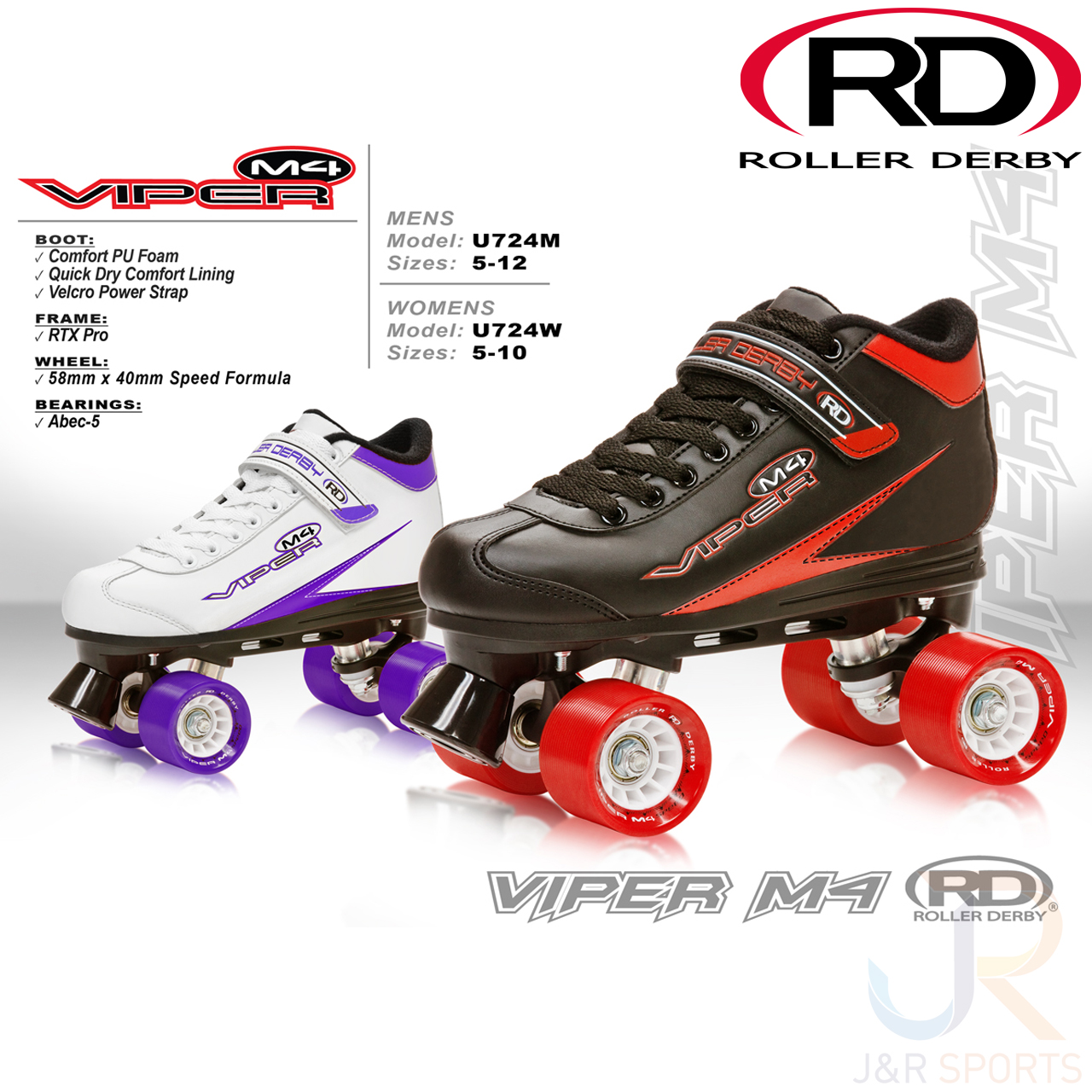 Roller Derby Viper Quad Skates from Roller Derby distributed by J & R